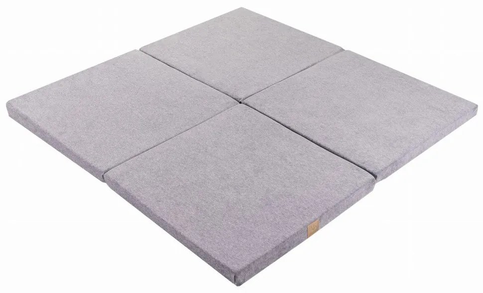 Сиво детско килимче за игра 120x120 cm – Meowbaby