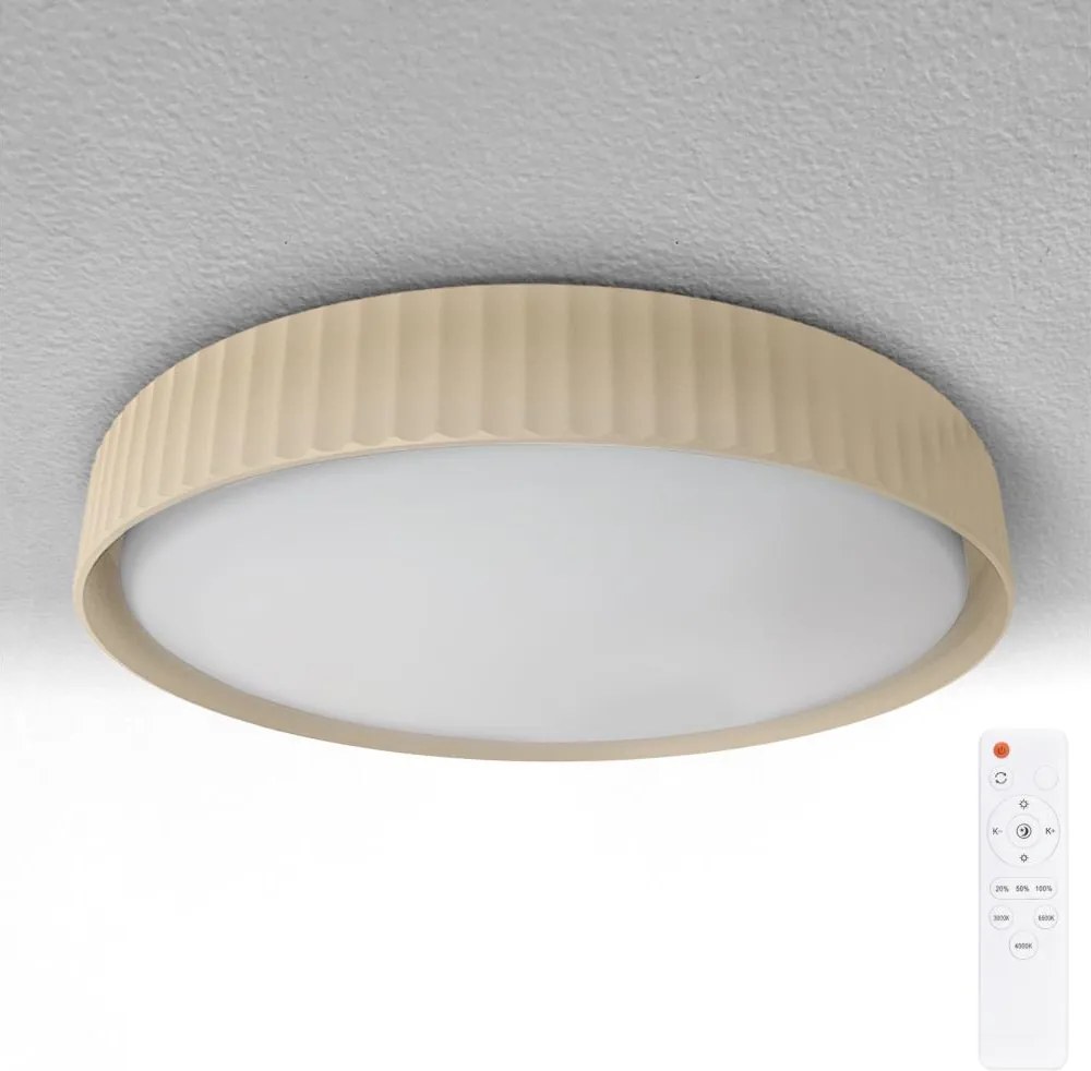 Brilagi - димируемо LED таванно осветително тяло LUCIA LED/48W/230V Ø 41 см бежово + дистанционно управление