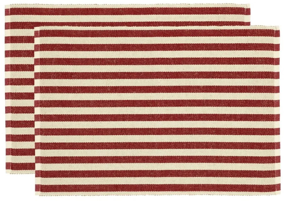 Подложки за хранене в комплект от 2 бр. със смес от юта 33x48 cm Statement Stripe – Södahl