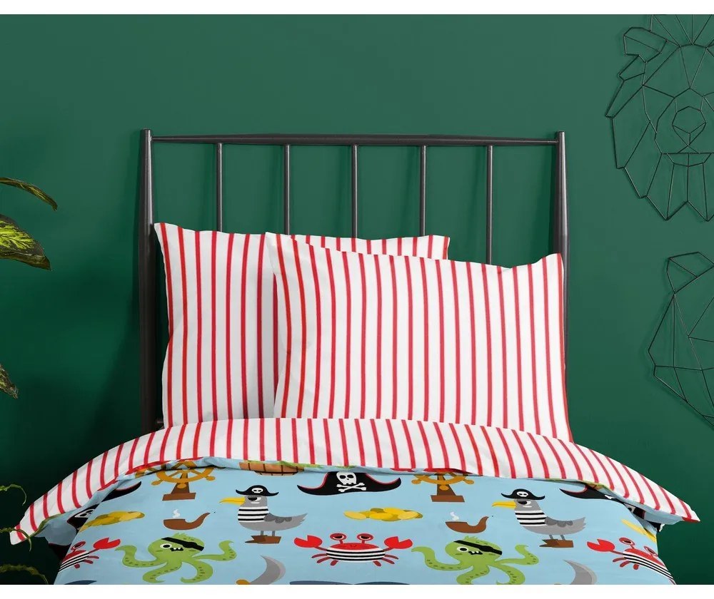 Единично памучно детско спално бельо 140x200 cm Caribbean – Good Morning