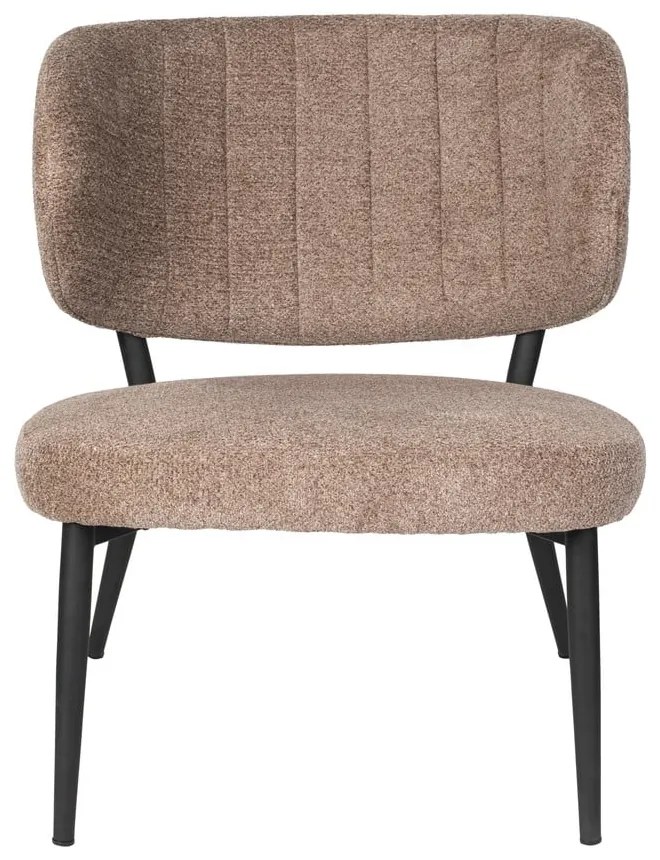 Светлокафяво кресло Sanne – White Label