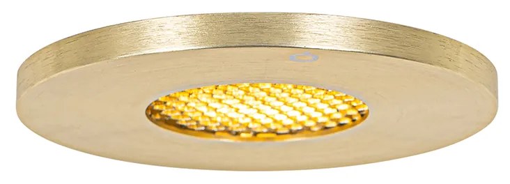 Комплект от 6 модерни вградени спота за баня златисти IP54 - Shed Honey