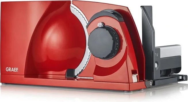 Уред за рязане - слайсер Graef MYtiny MT1003EU, 170W, 17 см, 0-15 мм, Детска защита, Сгъваем, Червен