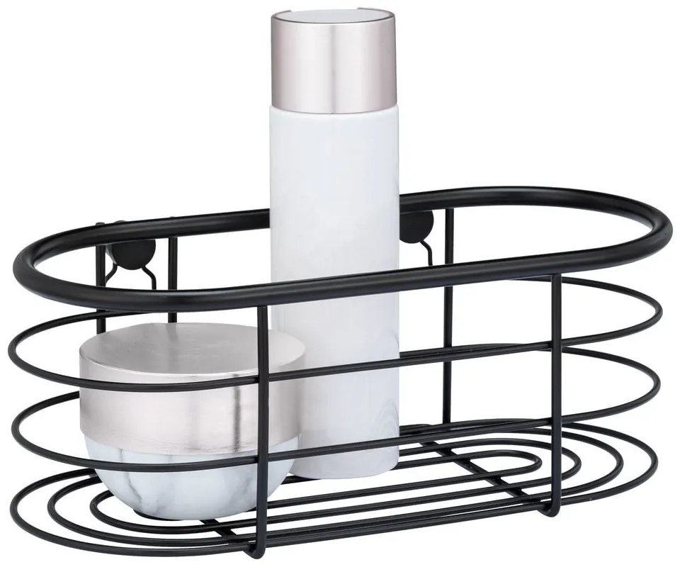 Черен рафт за душ Trestina, 26 x 11 cm - Wenko