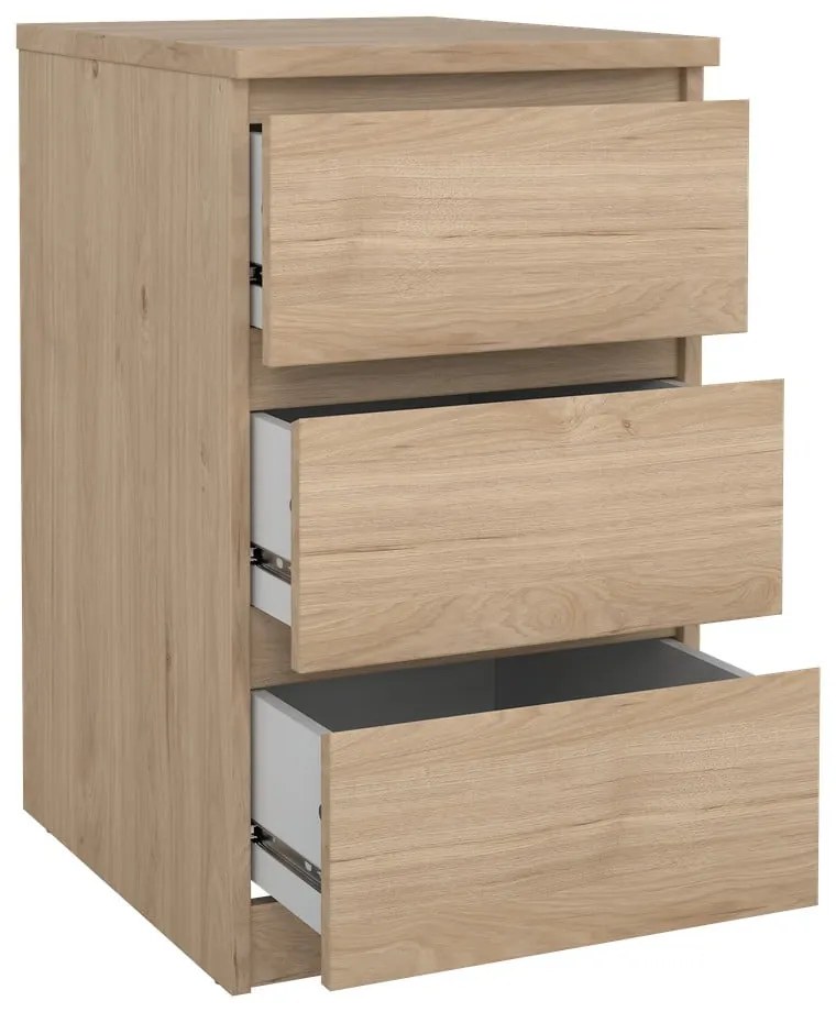 Скрин от дъбов декор в естествен цвят 40x70x50 cm Naia – Tvilum