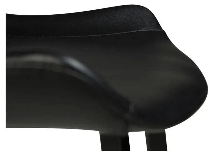 Бар стол от черна изкуствена кожа Hype - DAN-FORM Denmark