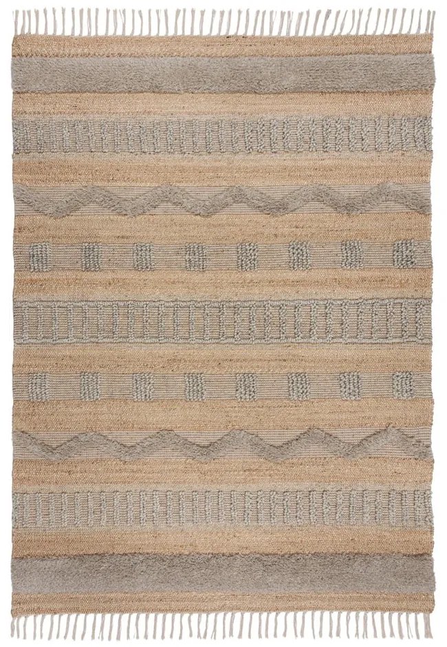 Килим в светлосив/естествен цвят 160x230 cm Medina - Flair Rugs