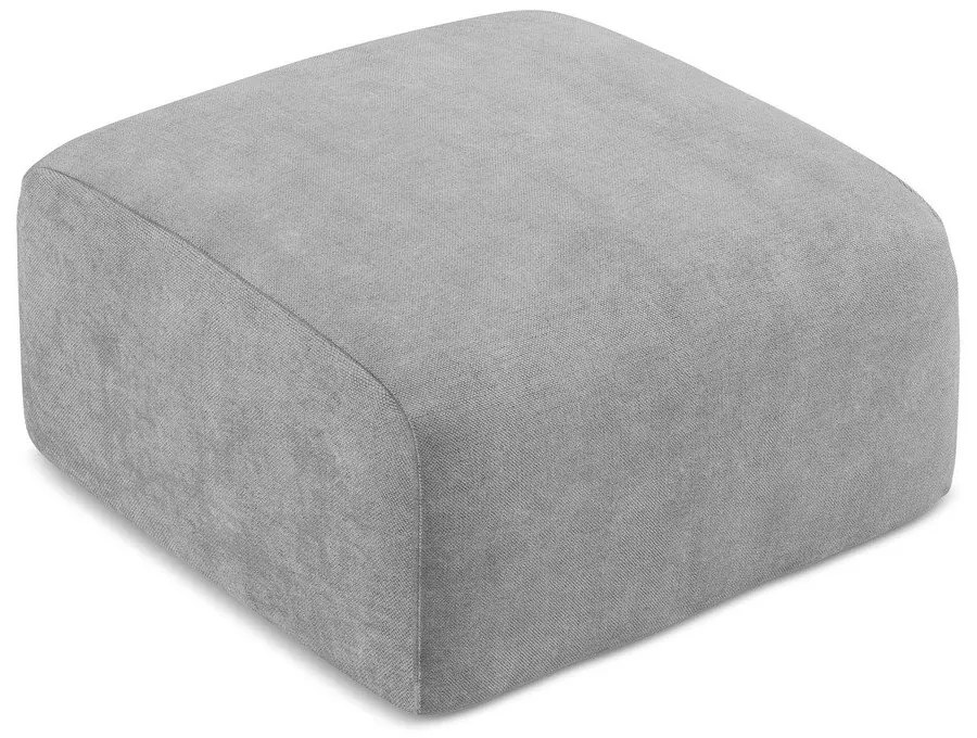 Светлосива шенилова табуретка Leila – Makamii