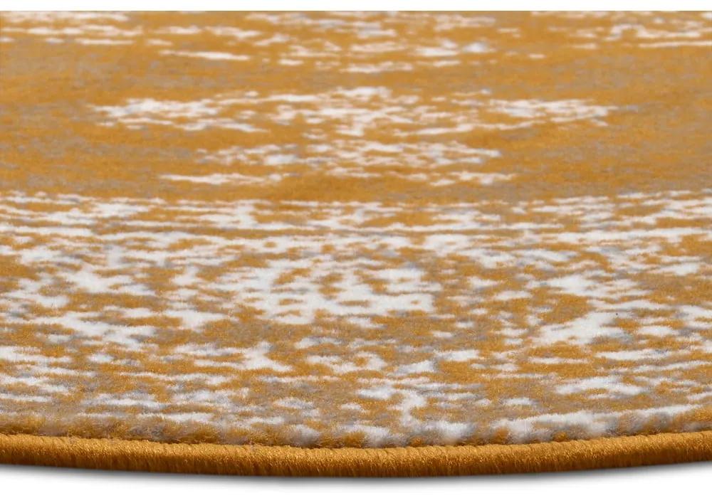Жълто-оранжев кръгъл килим ø 160 cm Méridional - Hanse Home