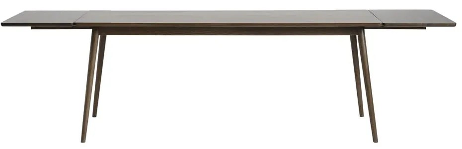 Кафява сгъваема трапезна маса с дъбов плот 190x90 cm Barrali – Unique Furniture