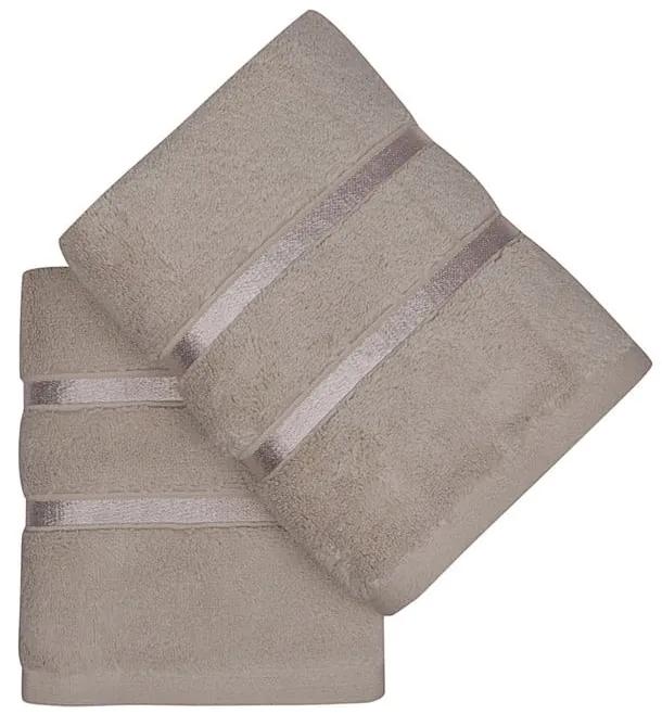 Комплект от 2 светлокафяви памучни кърпи , 50 x 90 cm Dolce - Foutastic
