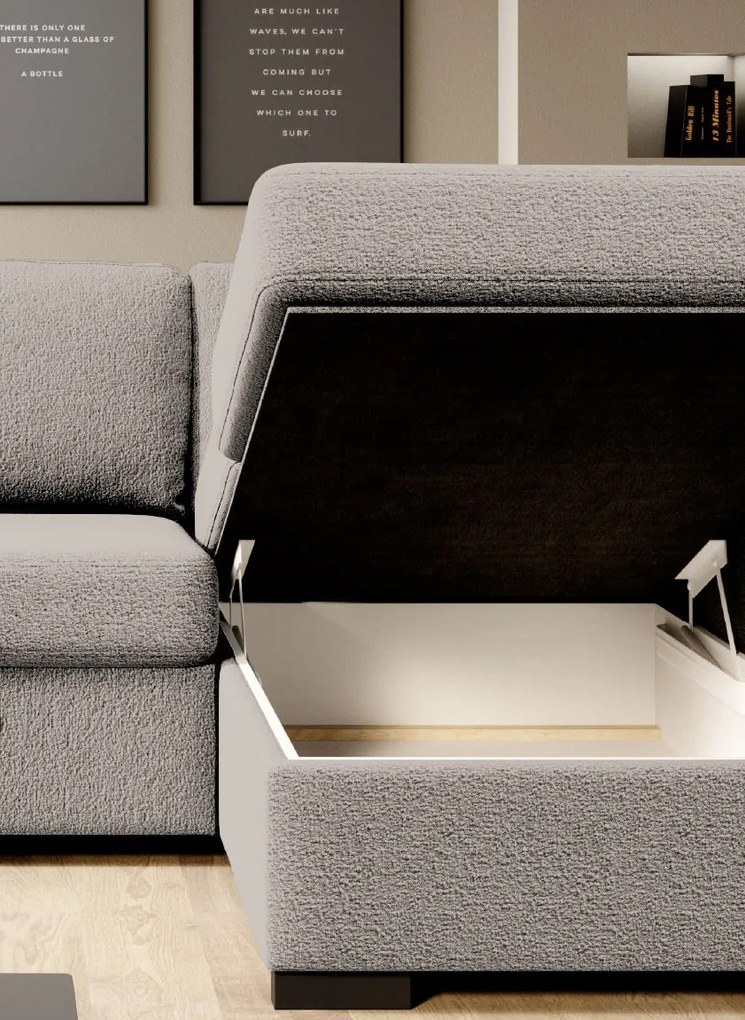 Ъглов Диван Орхидея-Екрю-Десен