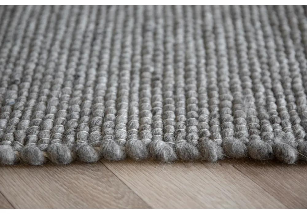 Кръгъл килим от сива вълна ø 250 cm Auckland - Rowico