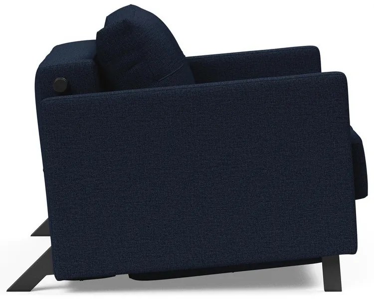 Тъмносин диван стол с подлакътници Смесен танц Blue Cubed - Innovation