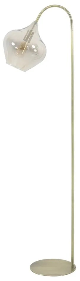 Подова лампа в златист цвят (височина 160 cm) Rakel - Light & Living