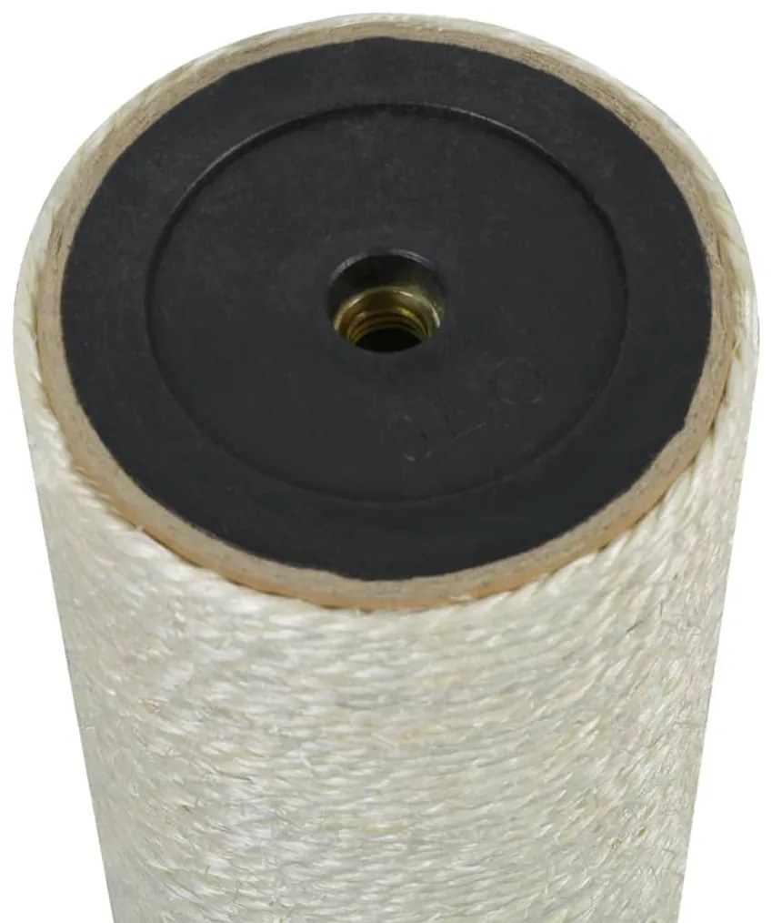 170558 vidaXL Котешка драскалка, 8x50 см, 10 мм, бежова