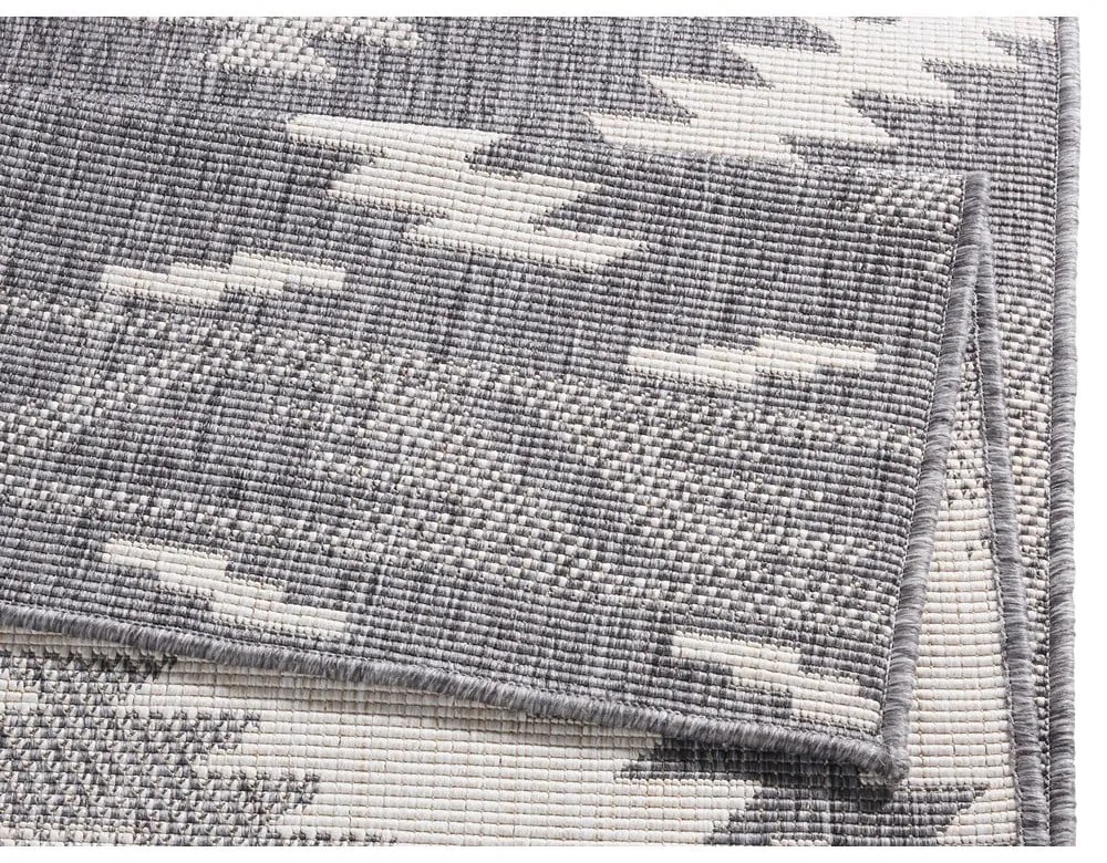 Сив и кремав килим на открито , 80 x 250 cm Malibu - NORTHRUGS