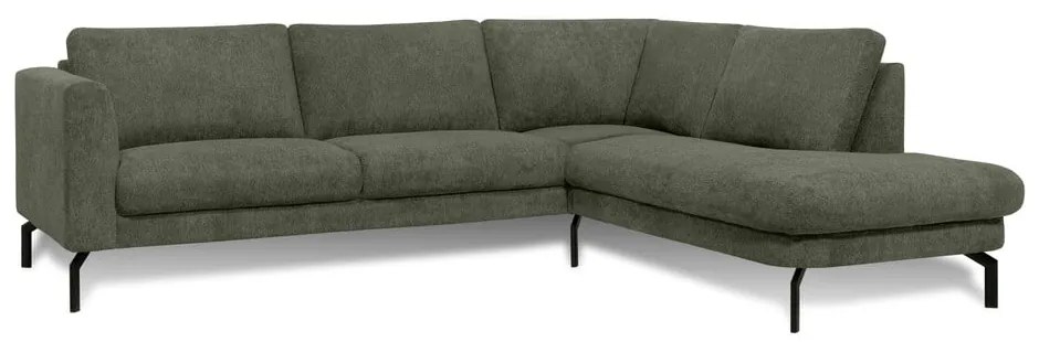Тъмнозелен ъглов диван (десен ъгъл) Gomero – Scandic