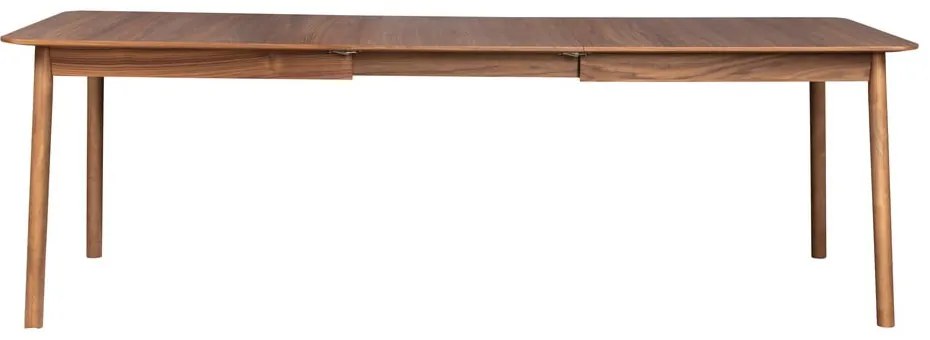 Сгъваема маса за хранене с плот от орехово дърво 90x180 cm Glimps - Zuiver