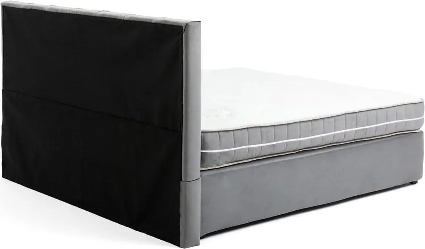 Сиво боксспринг легло 180x200 cm Olia Bold Line – Bonami Selection