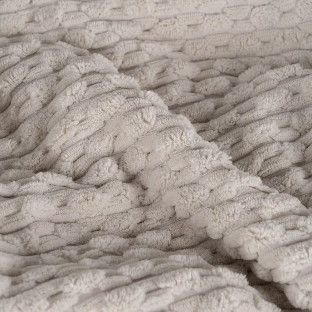 Бежово капитонирано покривало за легло 230x260 cm – Ixia