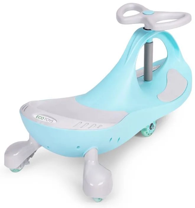 Гравитационен скутер с леки колела - светлосин