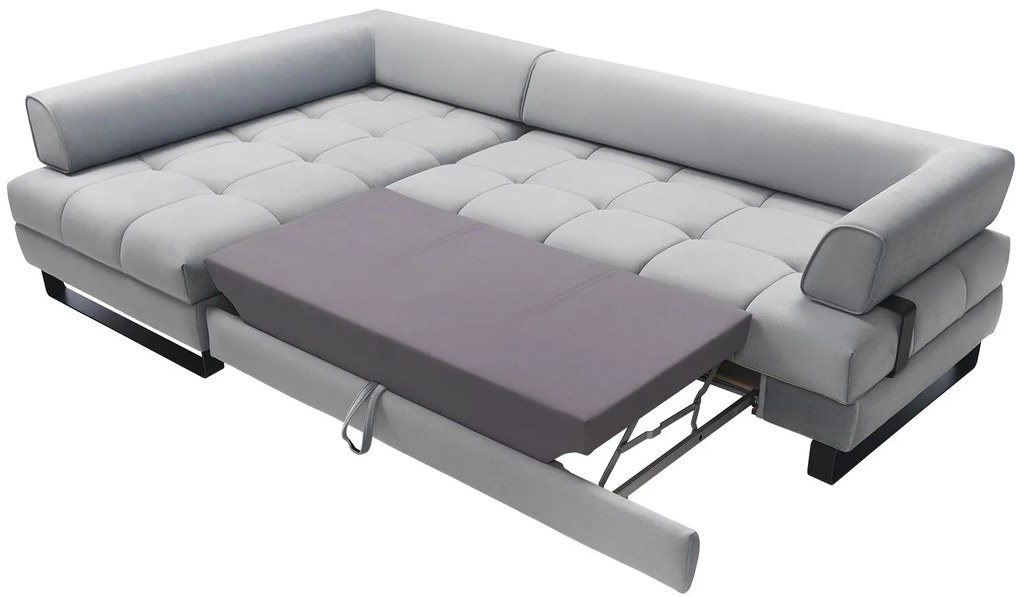 Ъглов диван Hanna-Right-Gray Light