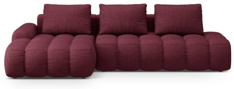 Бордо сгъваем/с място за съхранение ъглов диван (ляв ъгъл) Linz – Cosmopolitan Design