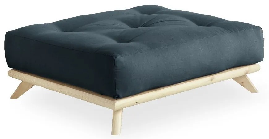 Табуретка за крака Natural Clear/Petroleum Senza - Karup Design