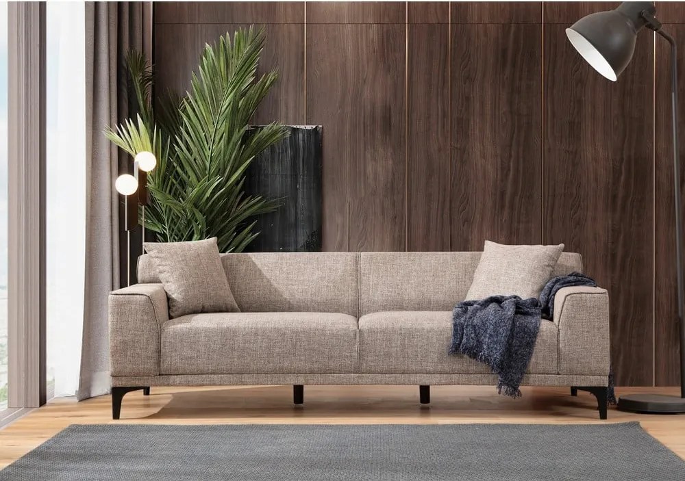 Светлокафяв диван 215 cm Petra - Balcab Home