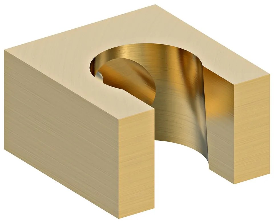 Месингов държач за душ слушалка златен – Sapho