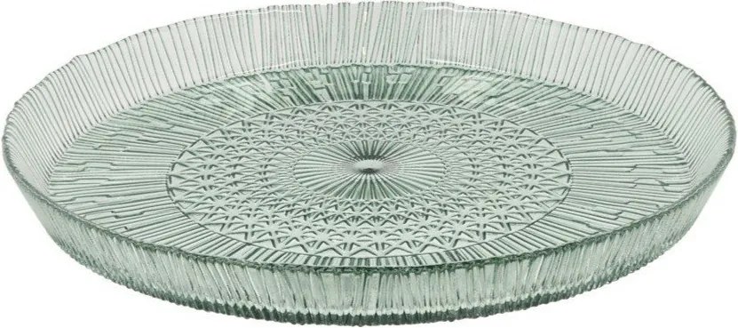 Зелена стъклена чиния за сервиране ø 30 cm Kusintha - Bitz
