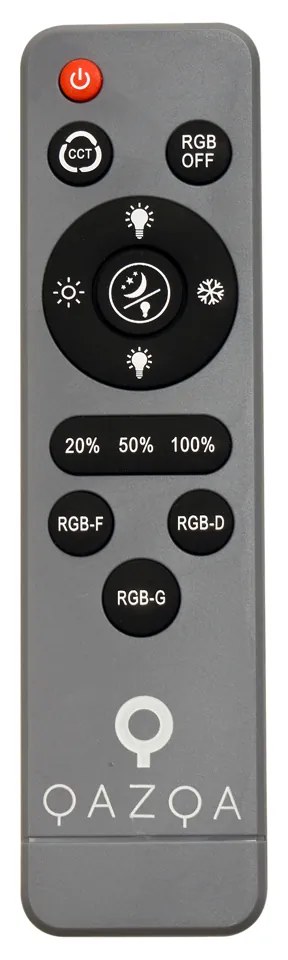 Модерна таванна лампа сива с бяло 48 см вкл. LED димируем RGB - Kanton