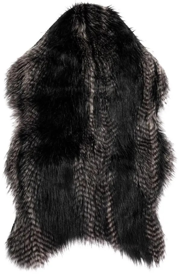 Черна изкуствена кожа Лисица, 50 x 80 cm - Tiseco Home Studio