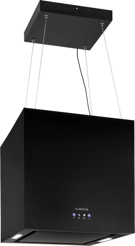 Klarstein Kronleuchter, островен абсорбатор, 596 m³/h, LED панел, клас на енергийна ефективност А