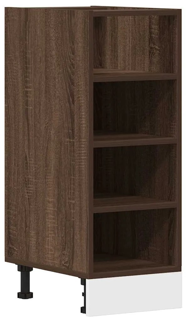 854199 vidaXL Долен шкаф "Рига" кафяв дъб 30x44,5x81,5 см, инженерно дърво