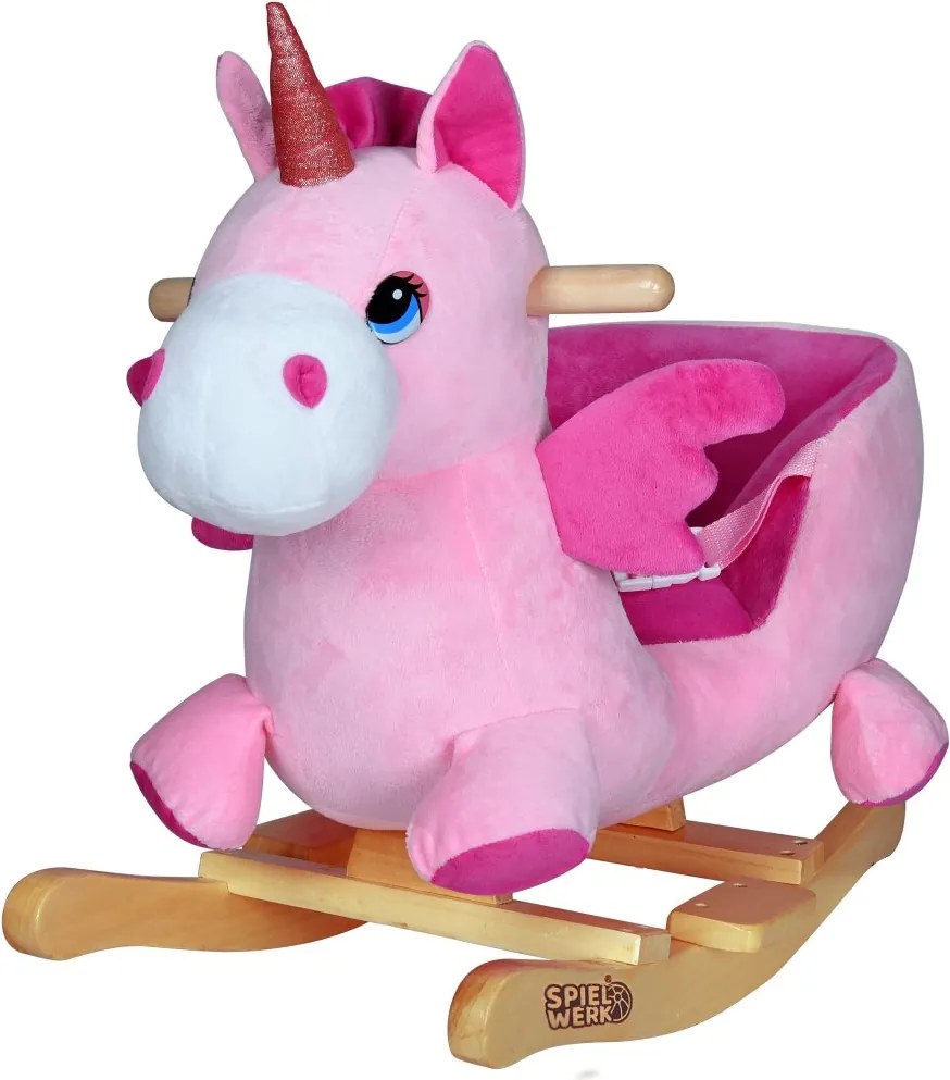 Плюшено люлеещо се животно за деца със звукови ефекти Сив