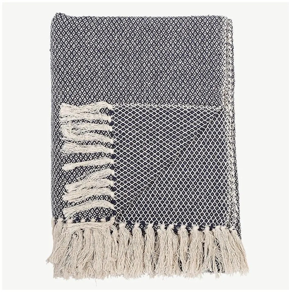 Синьо одеяло , 130 x 160 cm Throw - Bloomingville