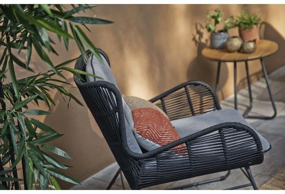 Черен градински стол Grace - Exotan