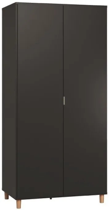 Гардероб Simple 2-врата-White - Black