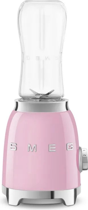 Блендер Smeg PBF01PKEU, 300W, 2x 600 мл, 20000-24000 об/мин, Противоплъзгаща основа, Без BPA, Неръждаема стомана, Розов
