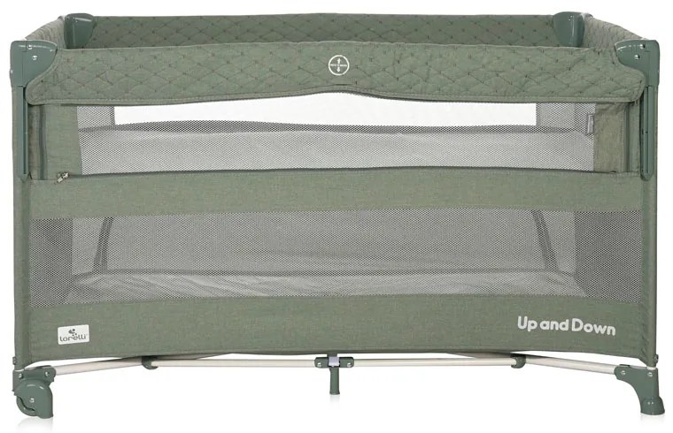 LORELLI Classic Кошара на 2 нива UP AND DOWN с падаща преграда ЛЕН ICEBERG GREEN TEDDY BEAR