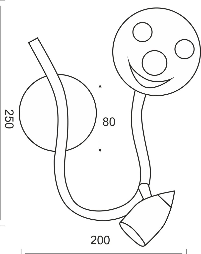 Аплика - Точкова светлина Sunny Cамо