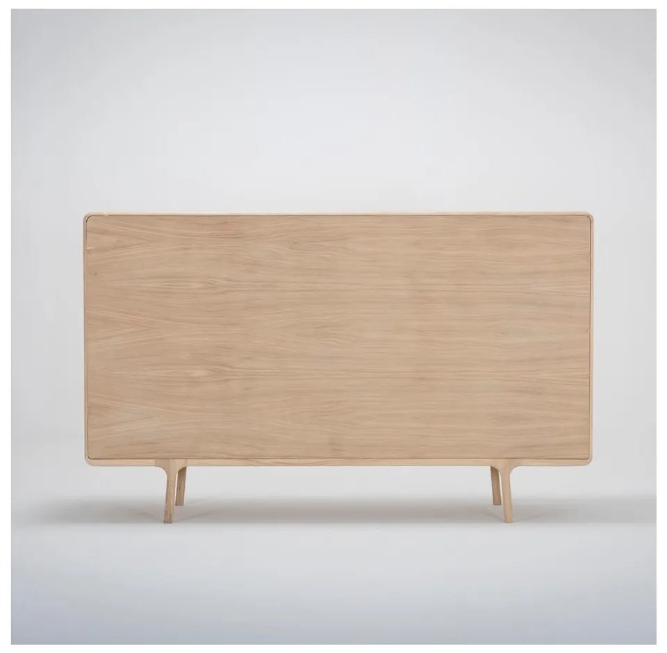 Масивен дъбов скрин с 3 чекмеджета , ширина 180 см Fawn - Gazzda