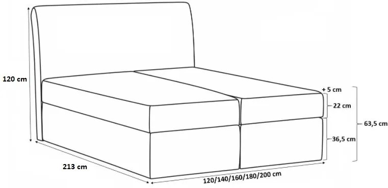 Тапицирано легло Basic-Mpez-200 x 200