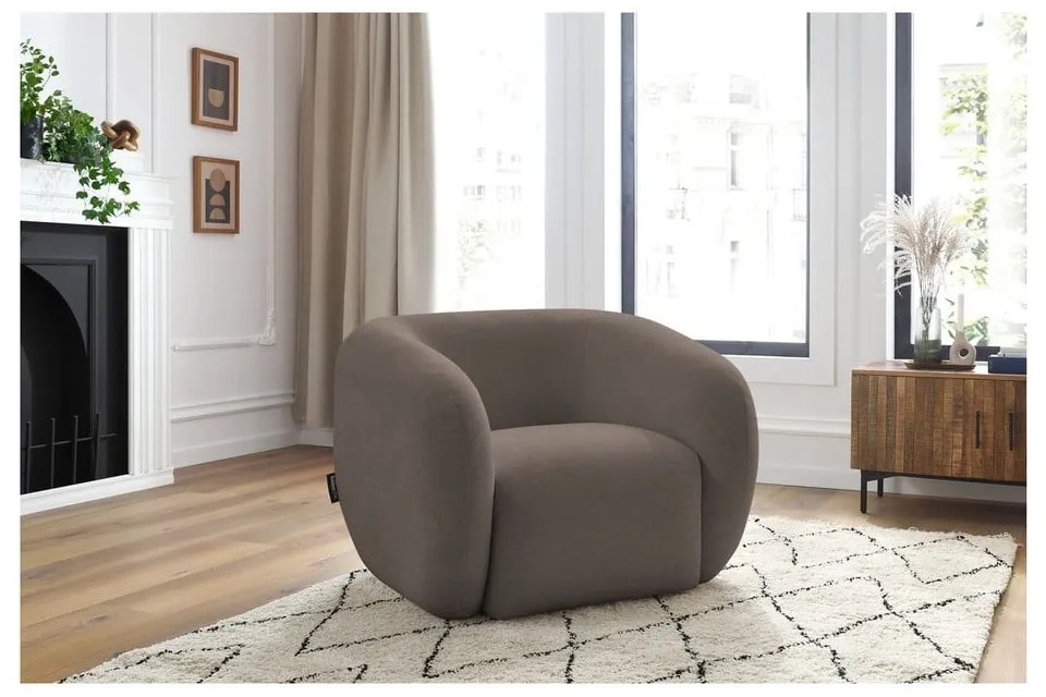 Светлокафяво кресло Celine – Bobochic Paris