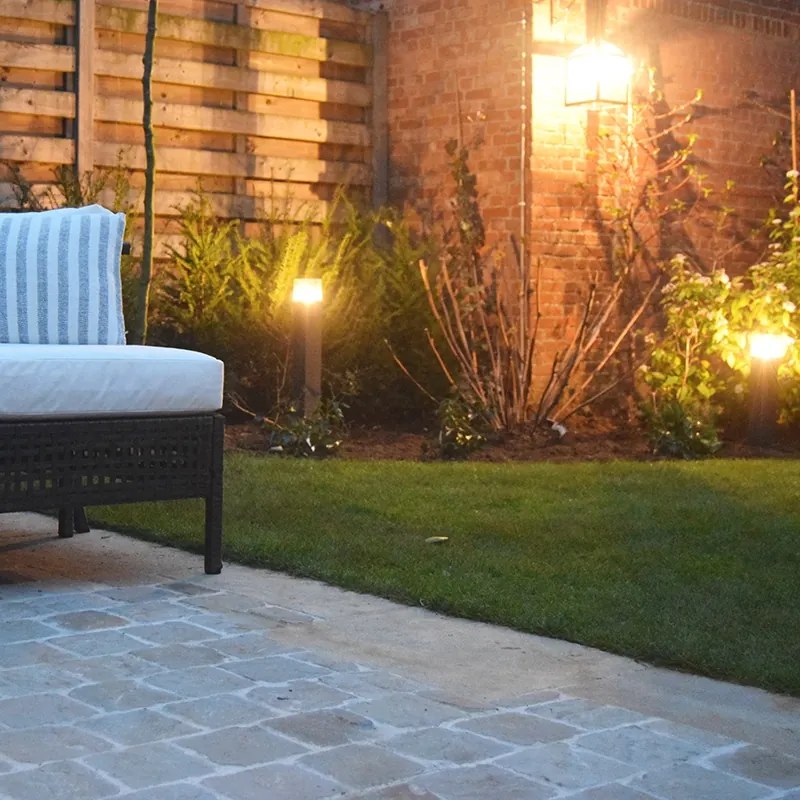 Външна лампа 50 см антрацит с наземна скоба и кабелна втулка - Denmark