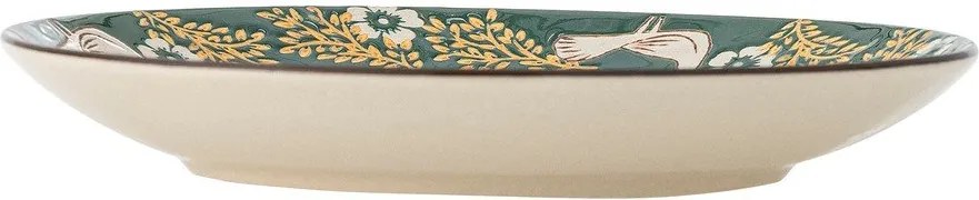 Зелена десертна глинена чиния ø 16 cm Hezha – Bloomingville