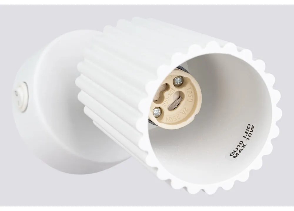 Бял прожектор 8x16 cm Gleam – Sollux