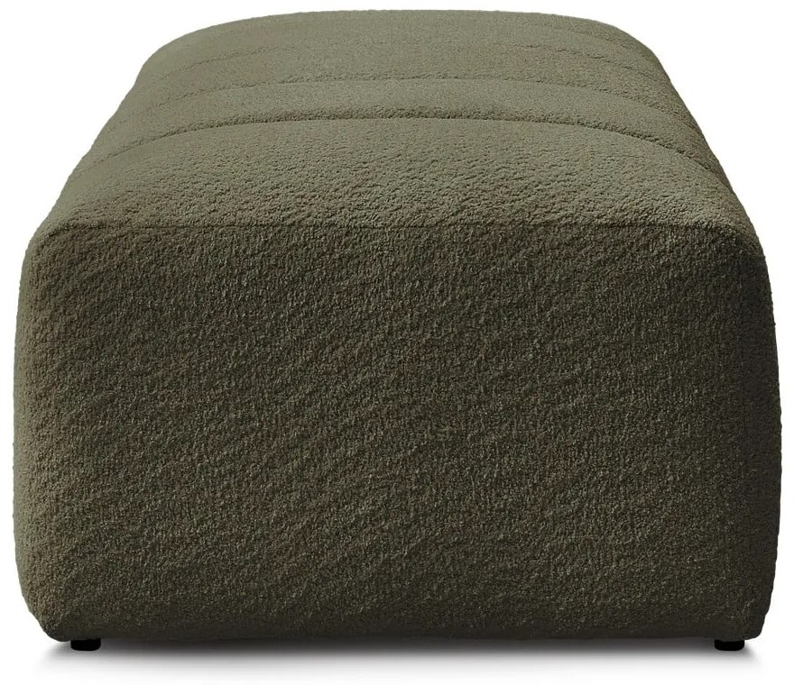 Зелена табуретка от прежда с примки от букле Annecy – Bobochic Paris